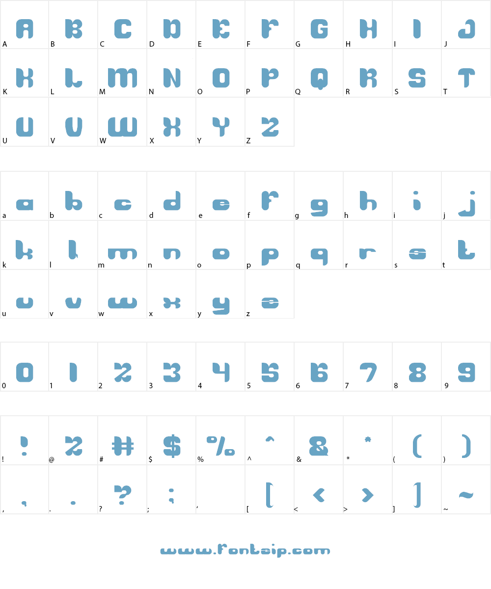 AVIATOR Font Character