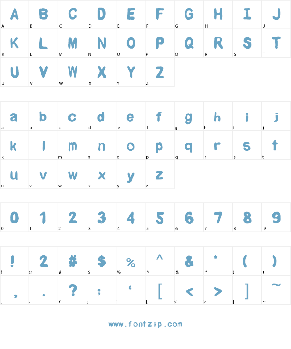 Neon Font Character