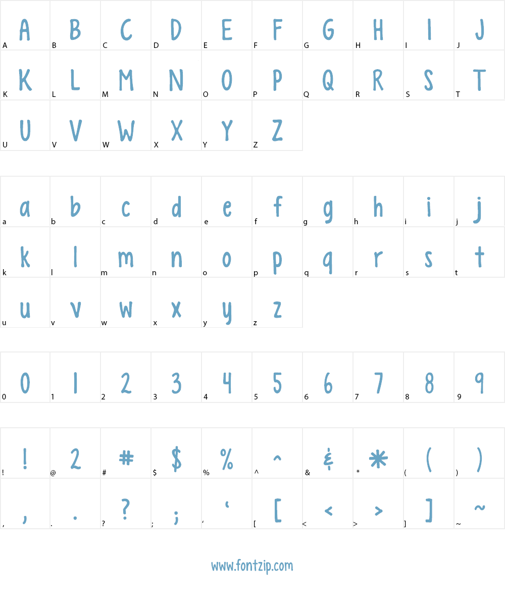 KG Empire of Dirt Font Character