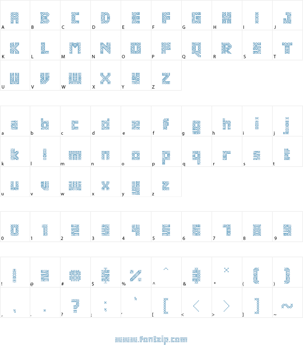 Antique Paleoindonesia Font Character