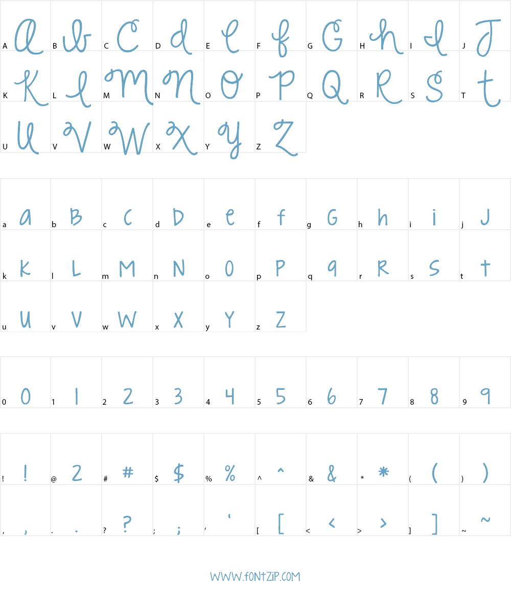 KG Strawberry Limeade Font Character