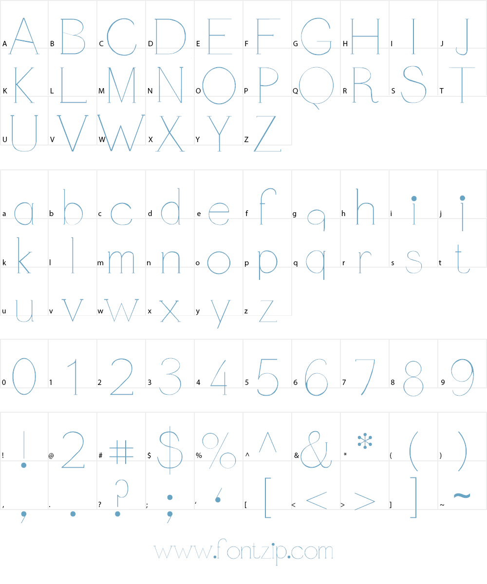 Demure Fleur Font Character