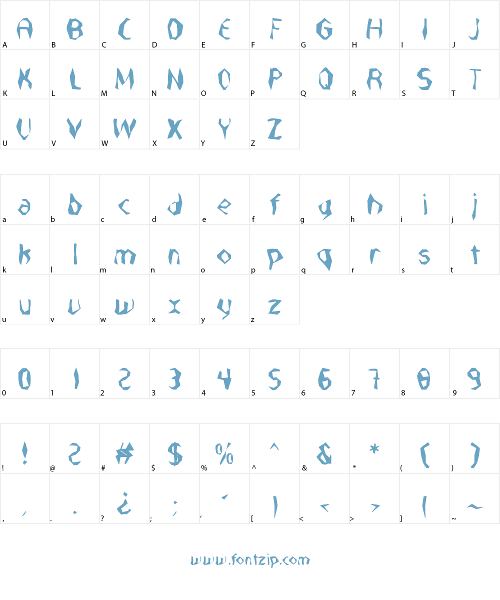 Nabatea Font Character