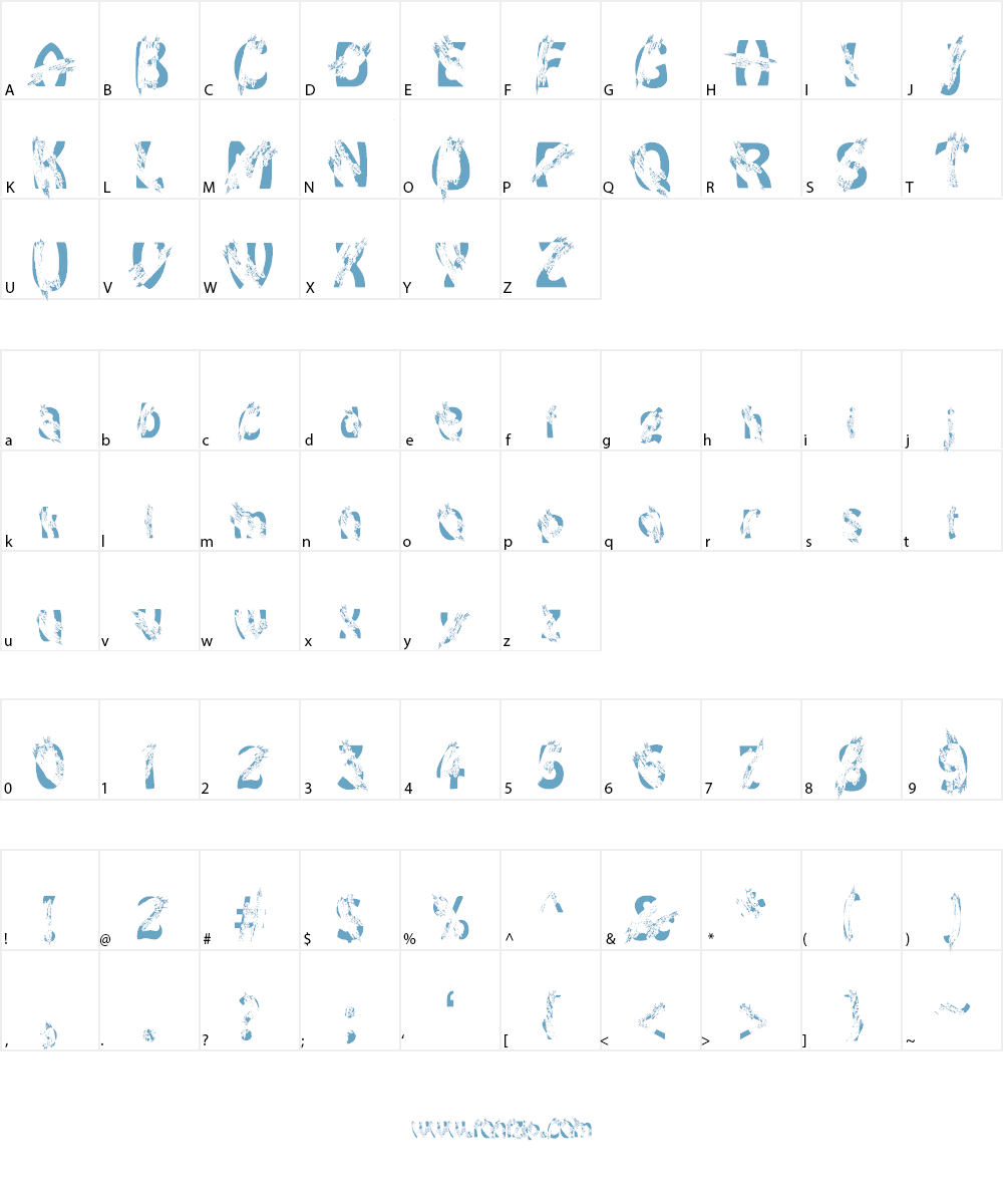 skidmarkz Font Character