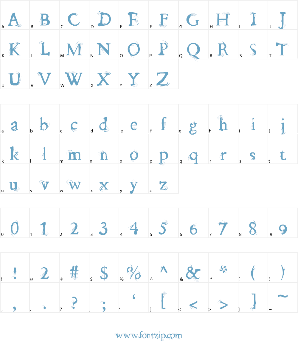 splitendz Font Character
