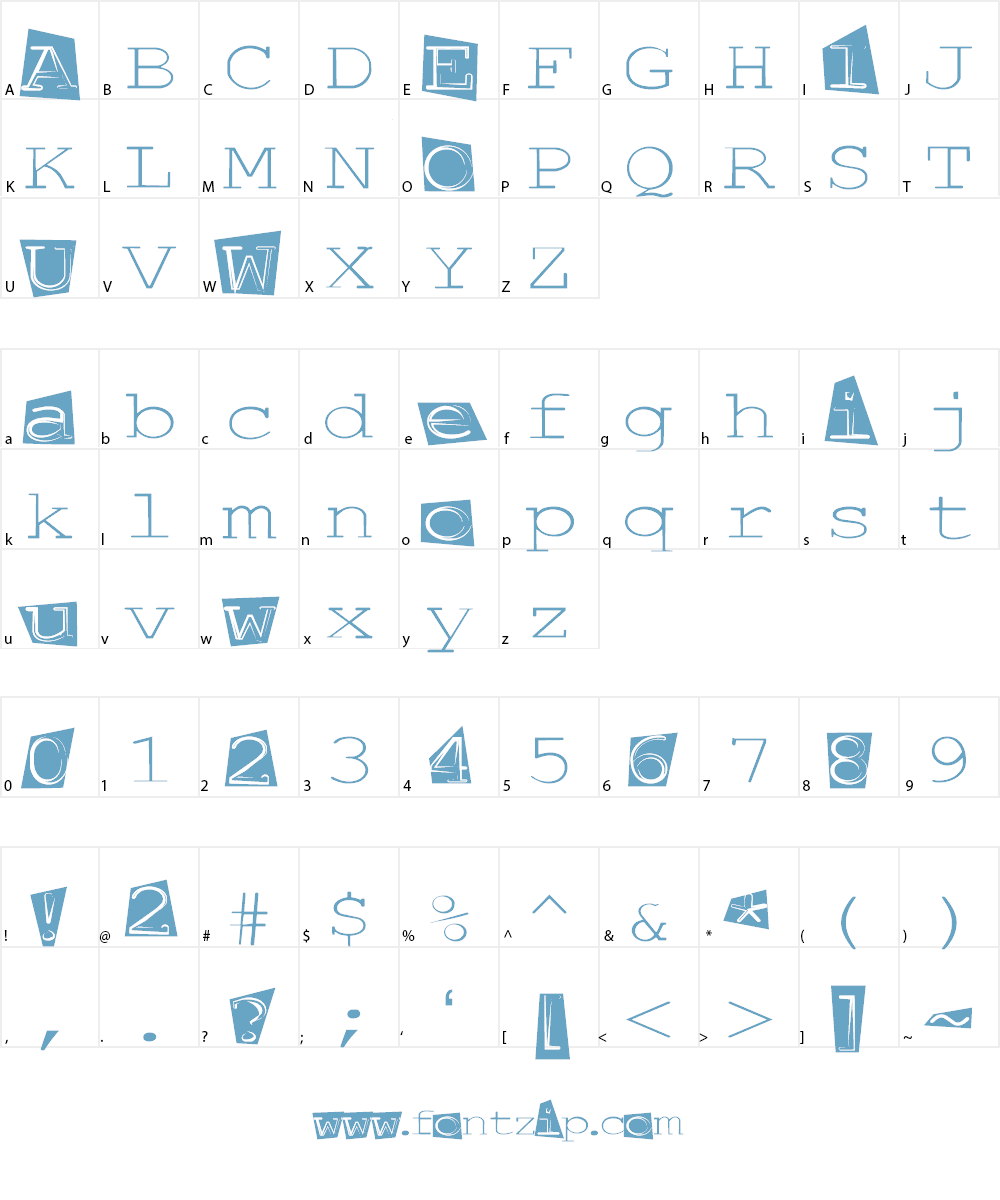 TTAAGG Font Character