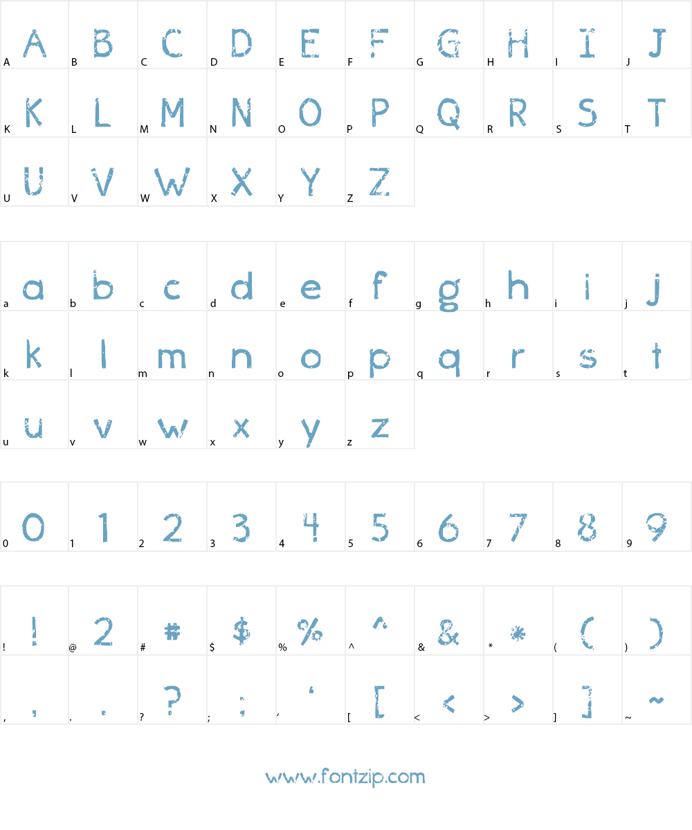 albatross Font Character