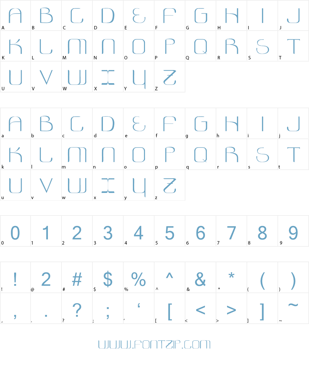 Eternal Font Character