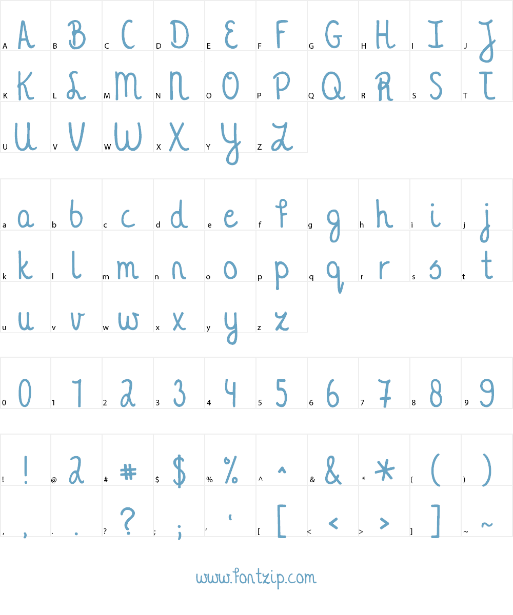KG A Thousand Years Font Character