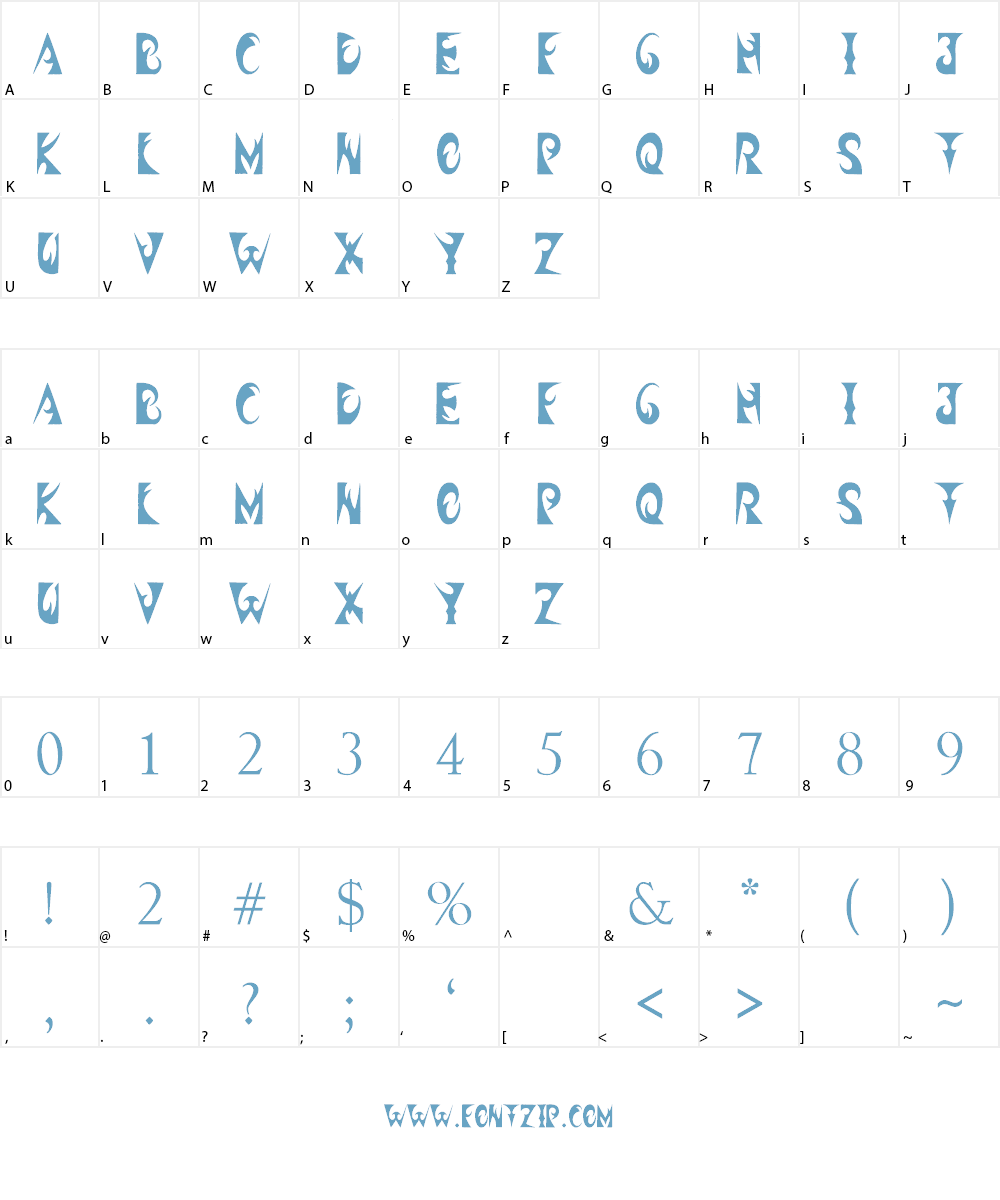 Headshop Font Character