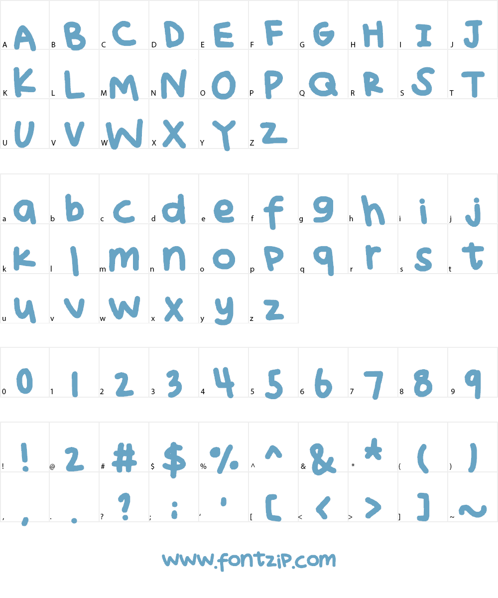 fatpen Font Character