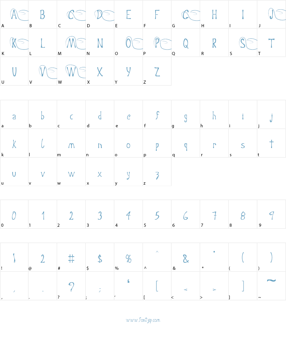 Crispy Font Character