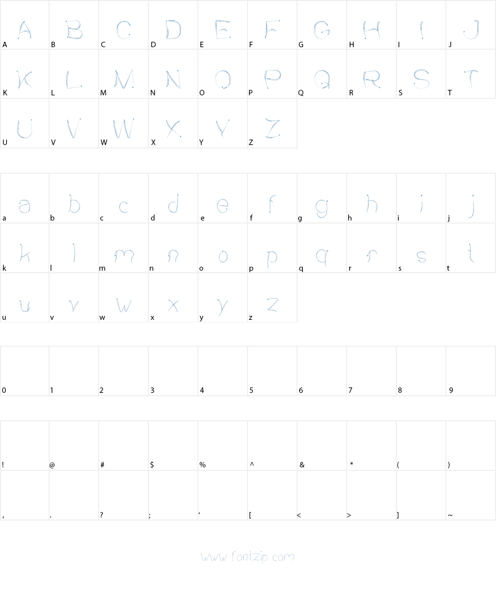 SENSATION Font Character