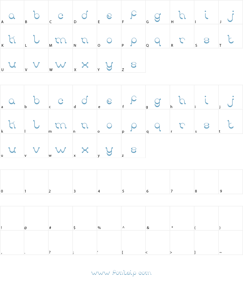 smile Font Character