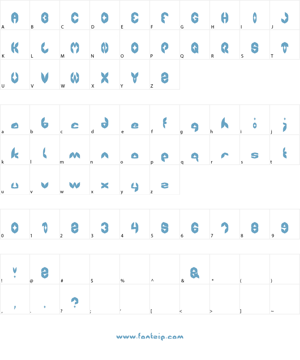 AIRPLANE Font Character