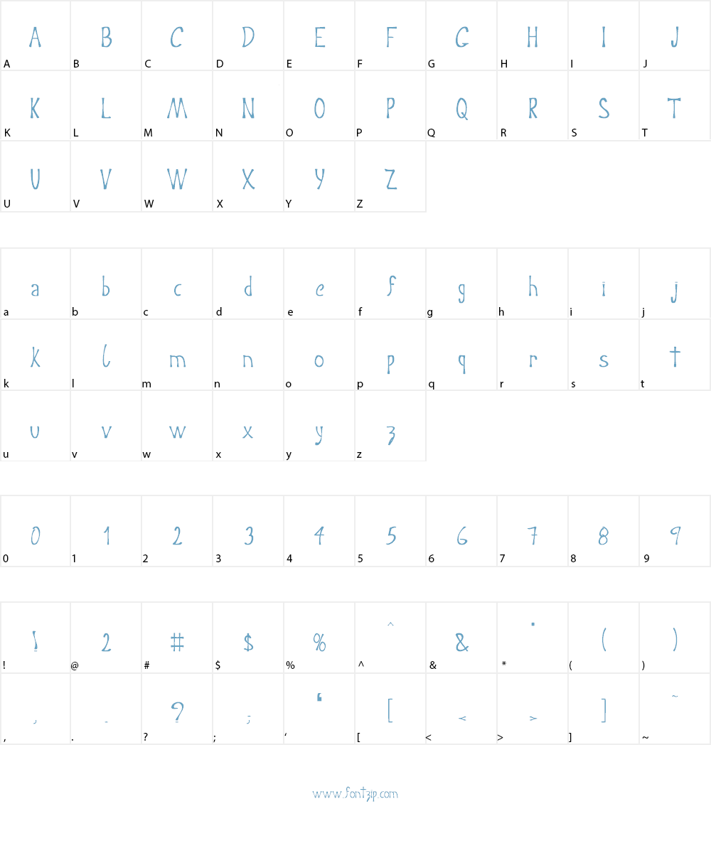 Crisp Font Character