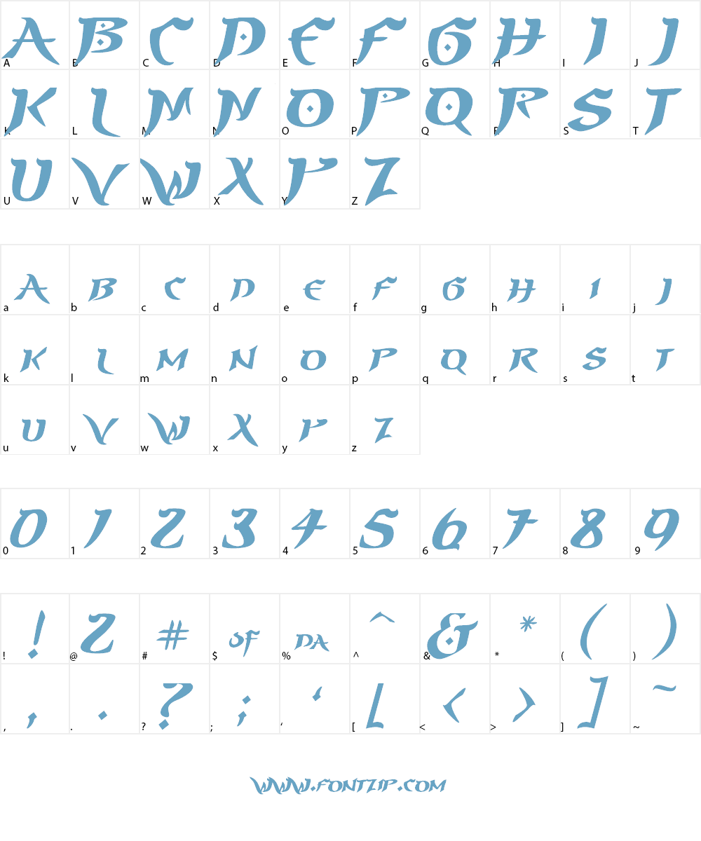 PrinceofPersia Font Character