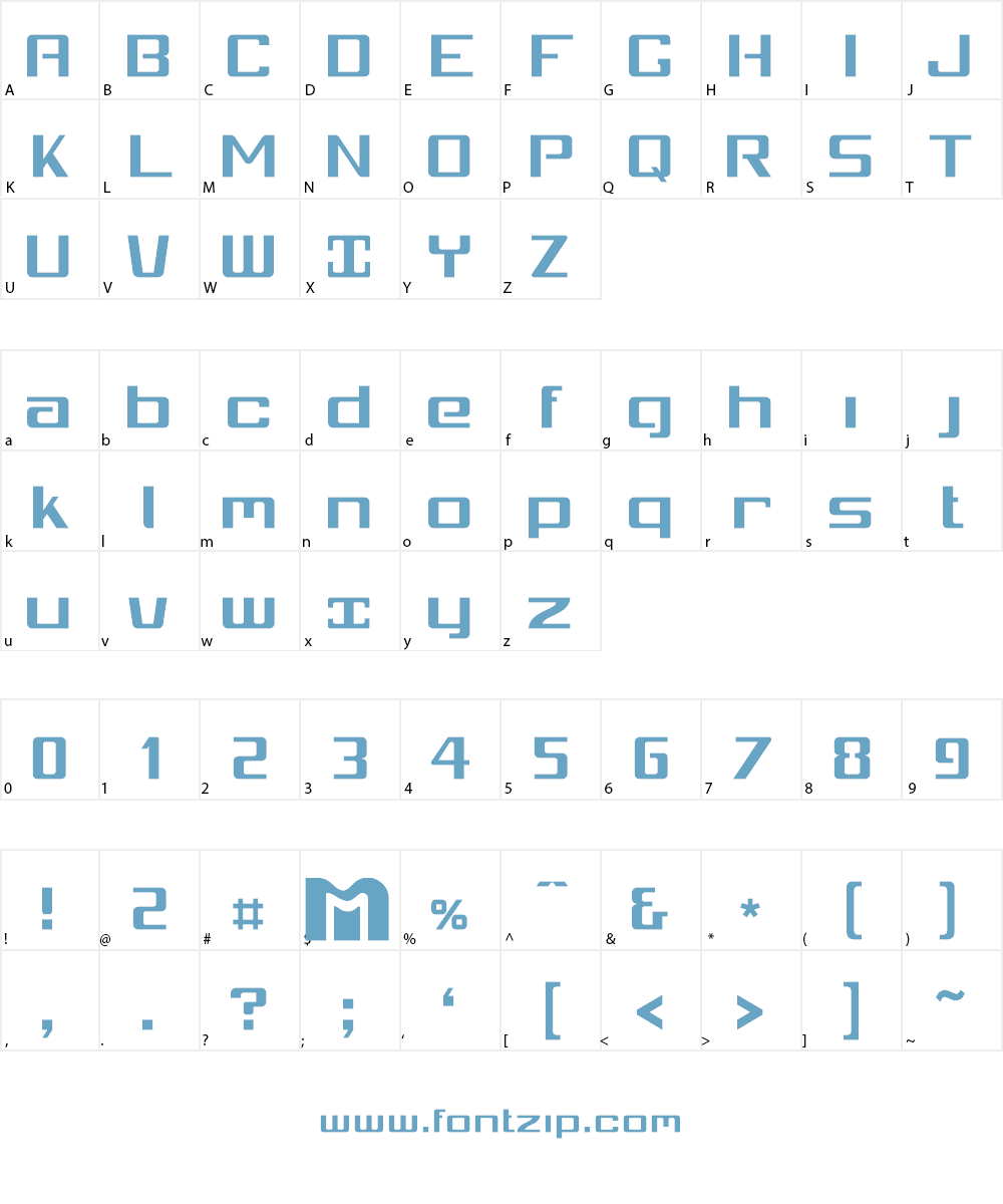Mobitale Logotipo Font Character