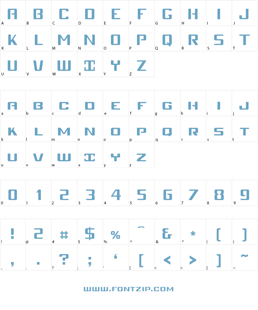 Mobitale Versalete Font Character