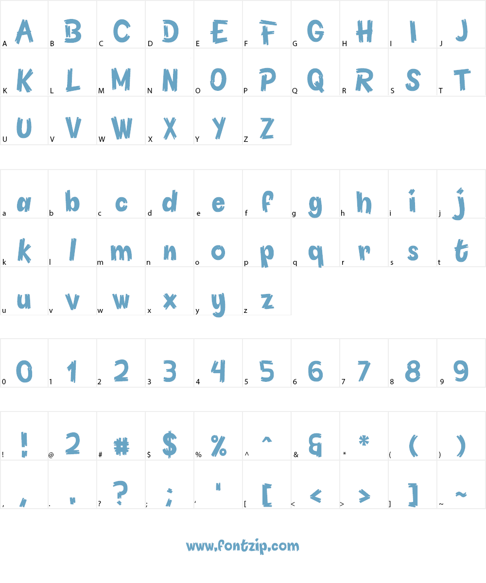 Pineapple Demo Font Character