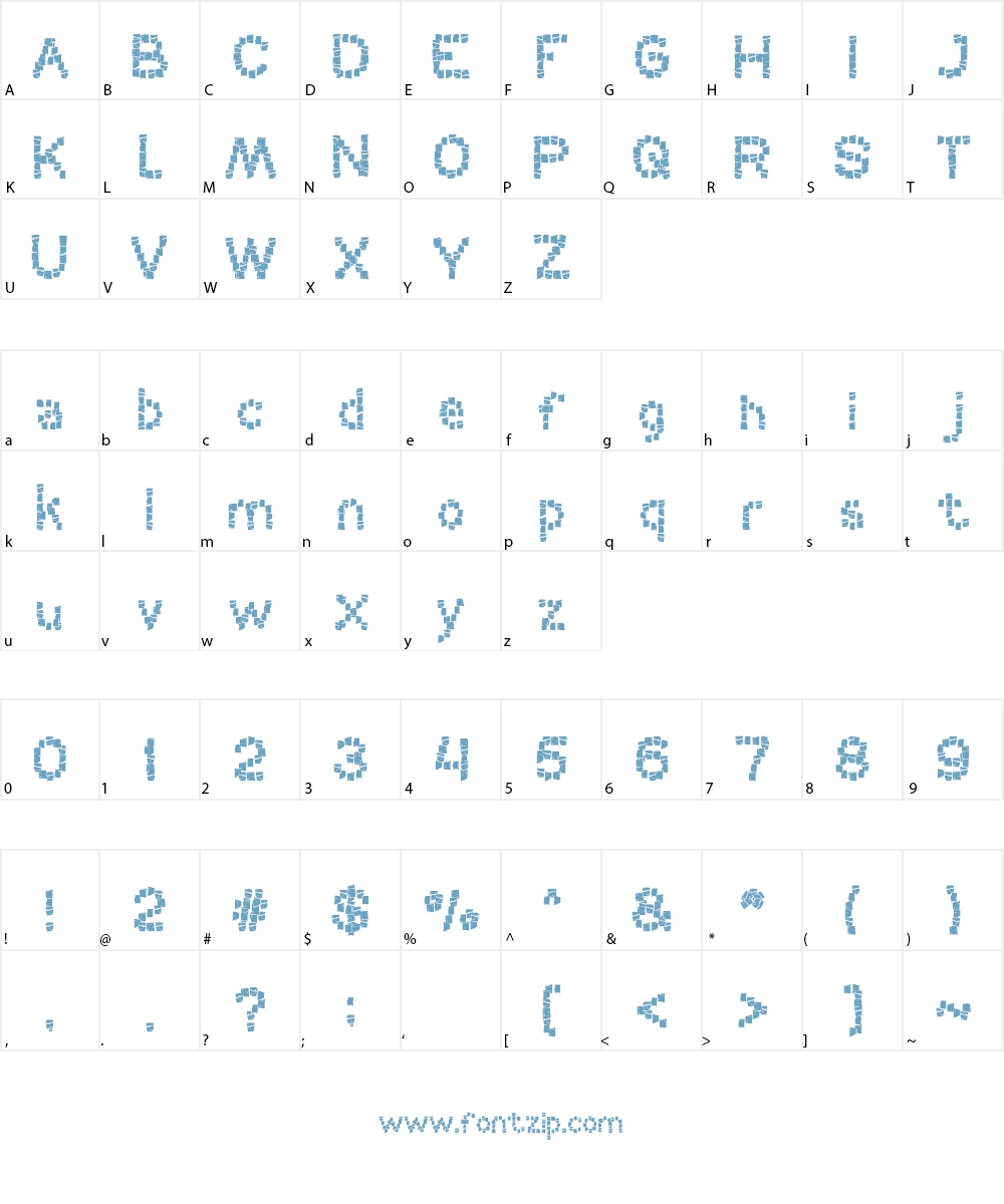 CERAMIC Font Character