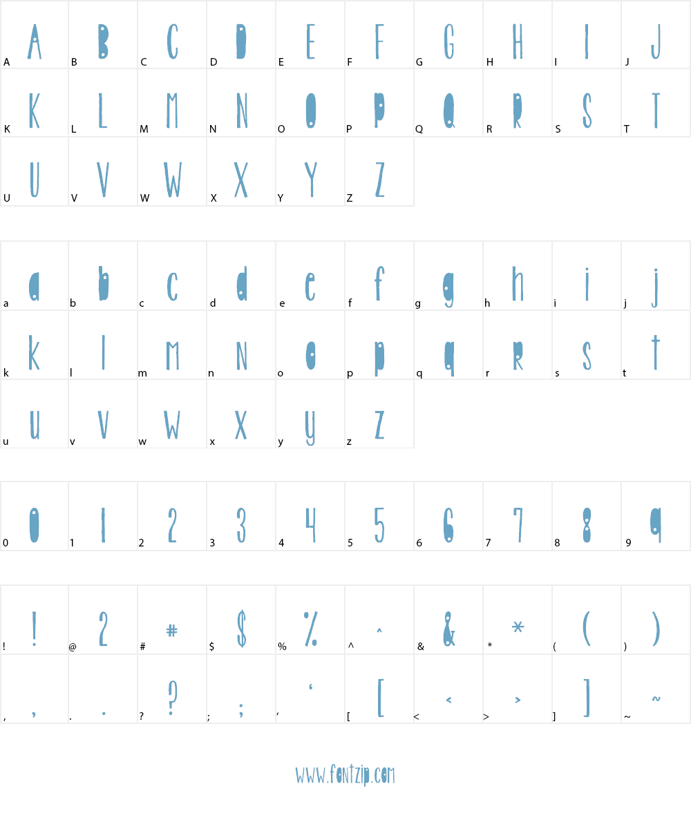 KG Beautiful Ending Font Character