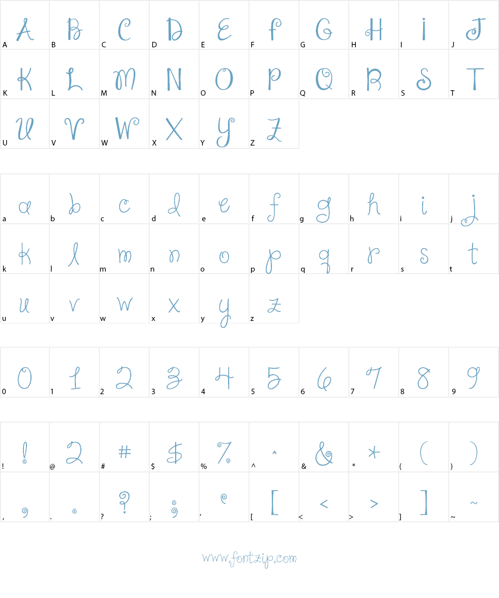 Janda Shine Your Light On Us Font Character