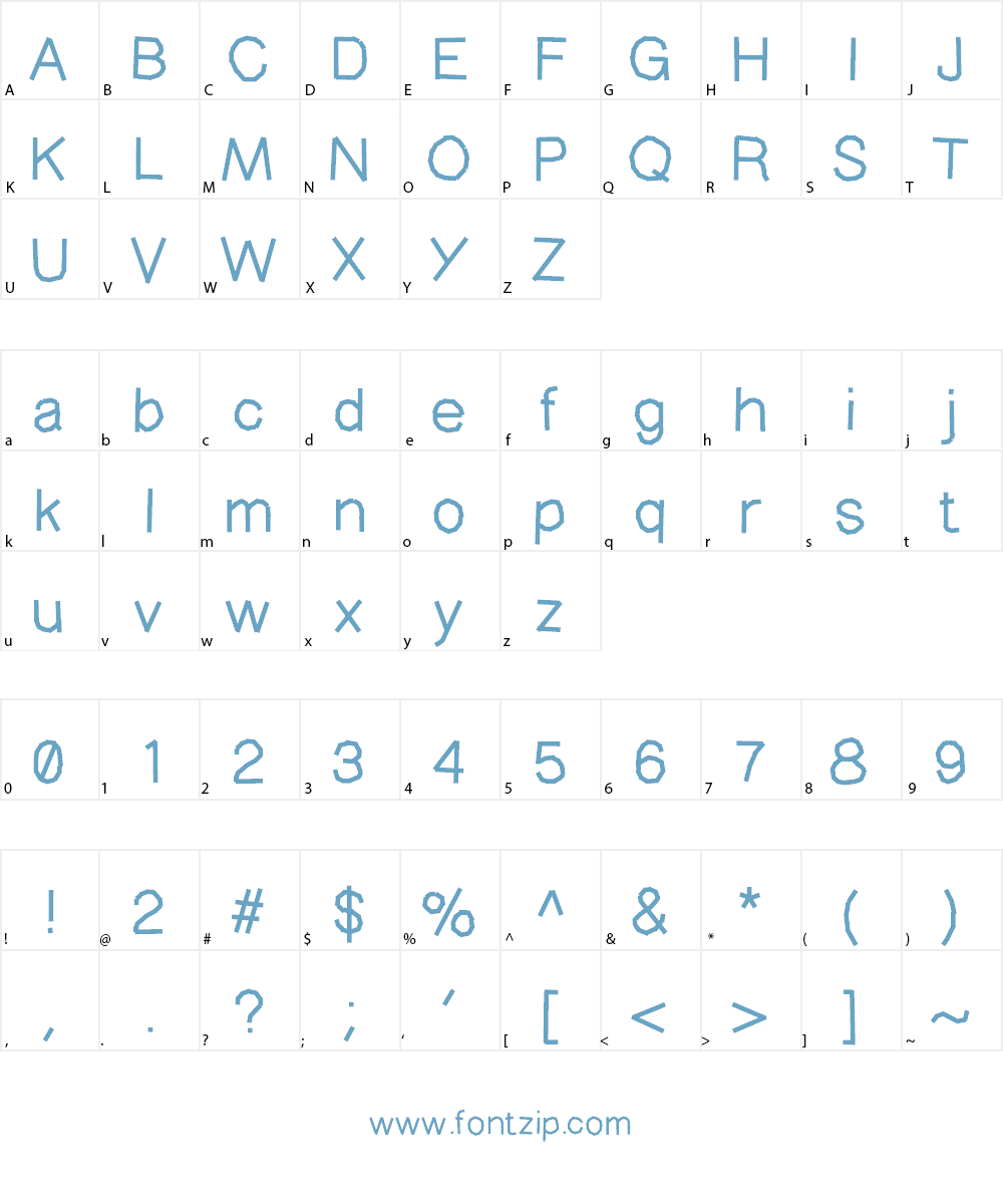 MaskingType Font Character