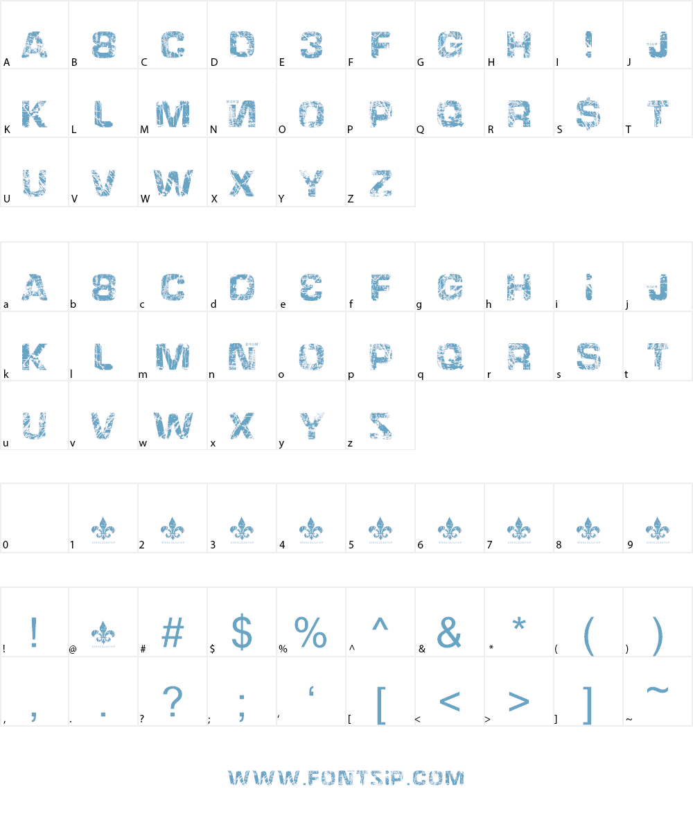 HackingTrashed Font Character