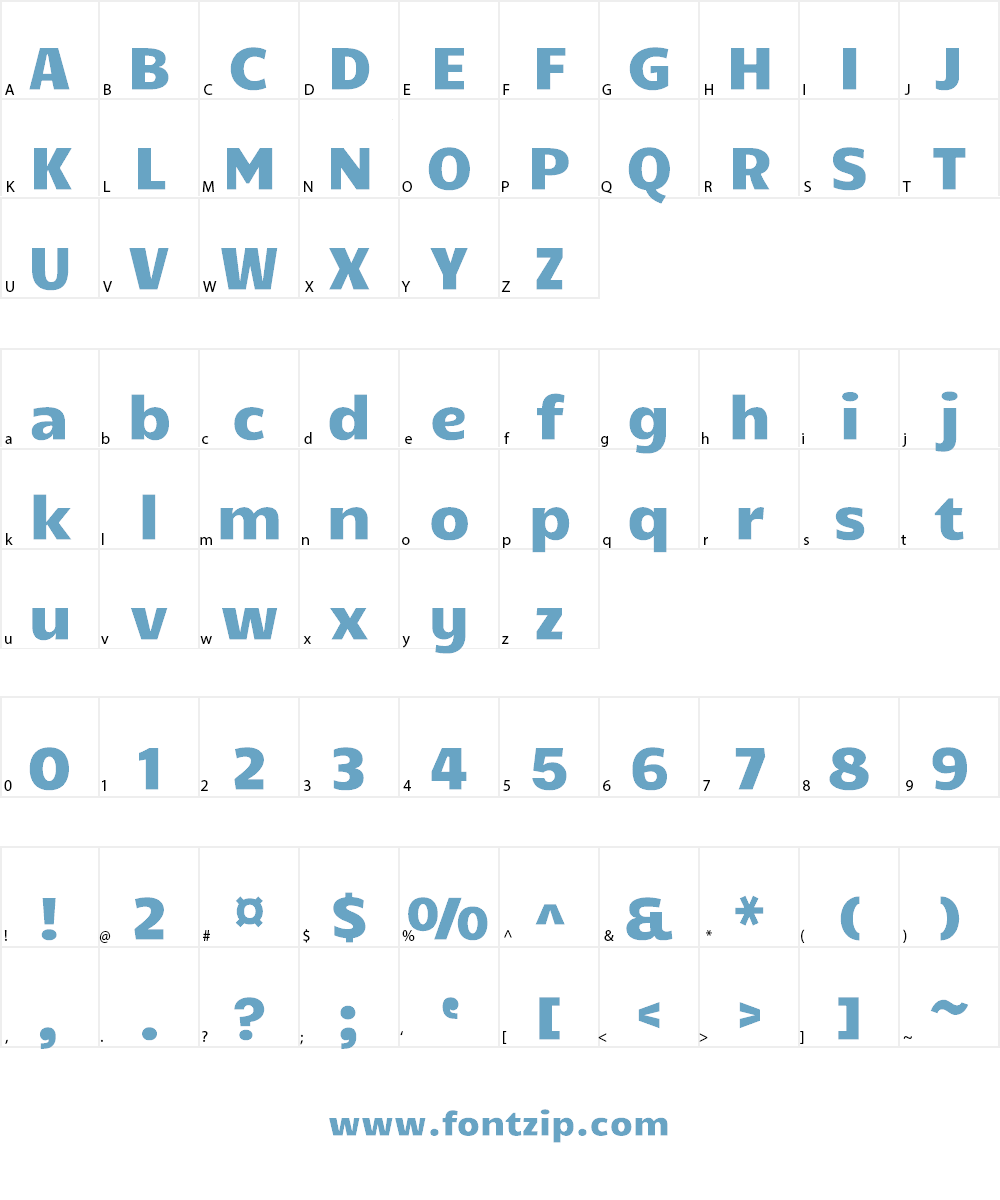 Candal Font Character
