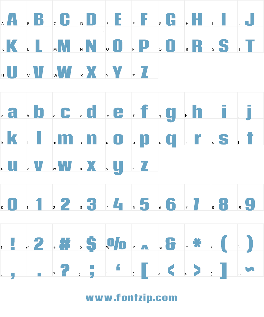Coda Font Character