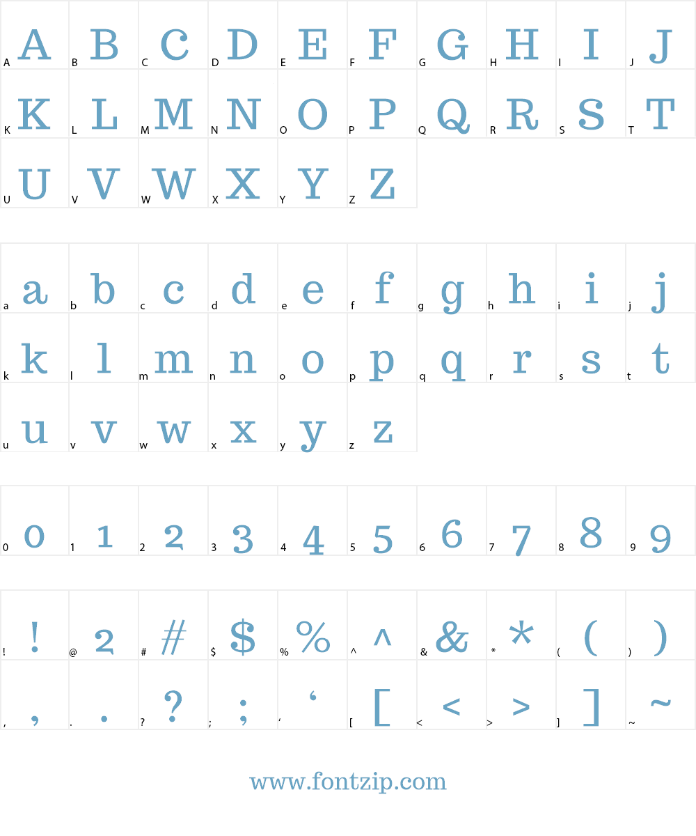 Trocchi Font Character