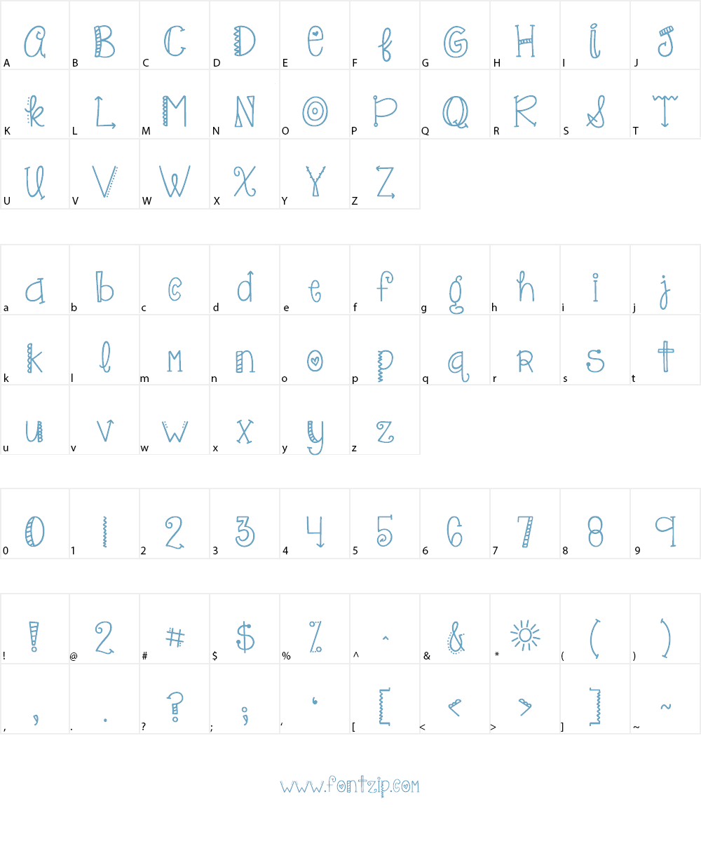 KG Only*Hope Font Character