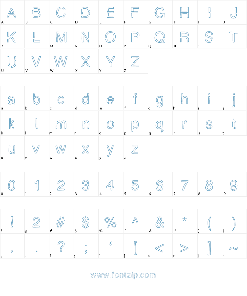 SimplyChalky Font Character