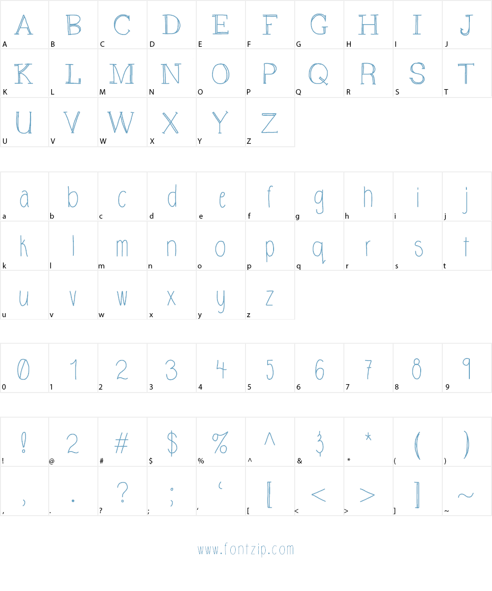 SundaySunday Font Character