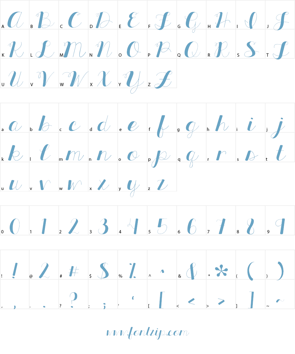 KG All Things New Font Character
