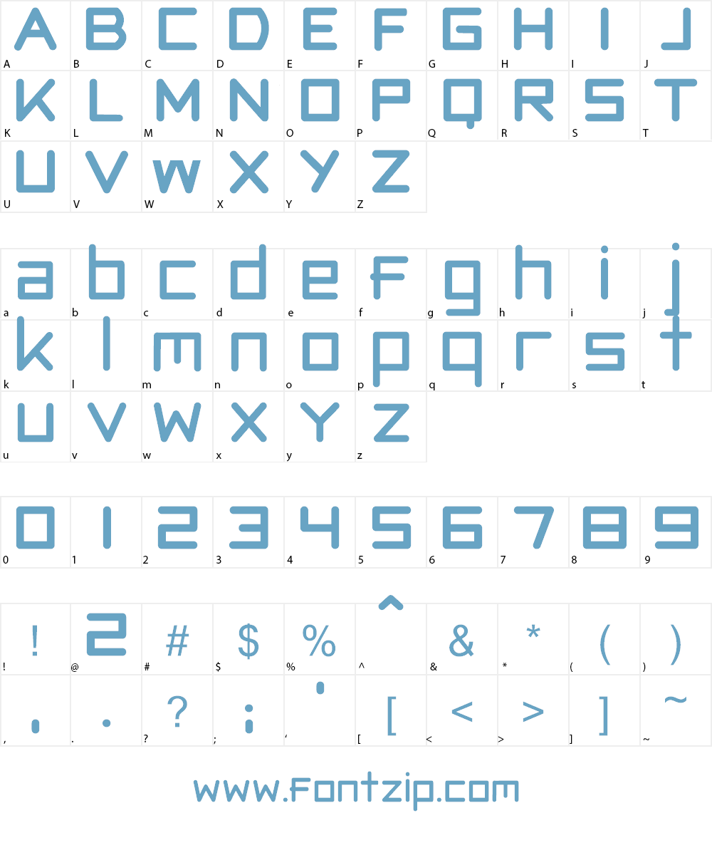 I hate futur Font Character
