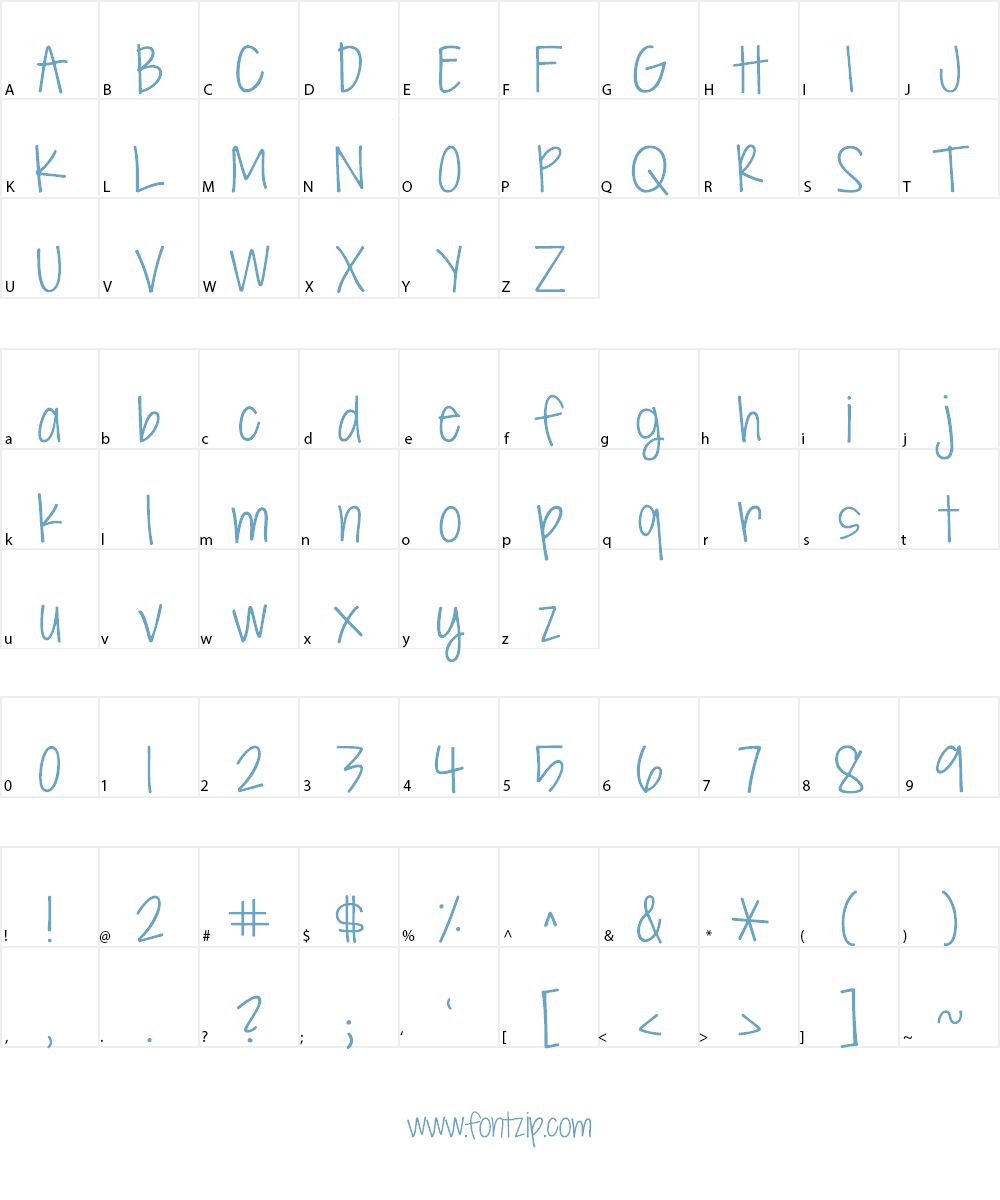 KG Seven Sixteen Font Character