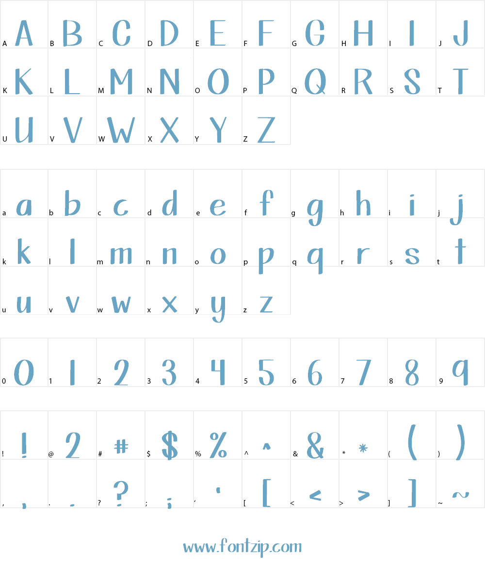 KG This Is Not Goodbye Font Character
