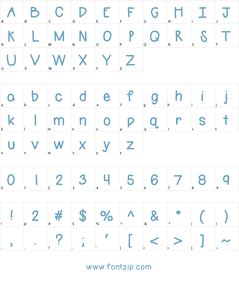 WTTWmessy Font Character