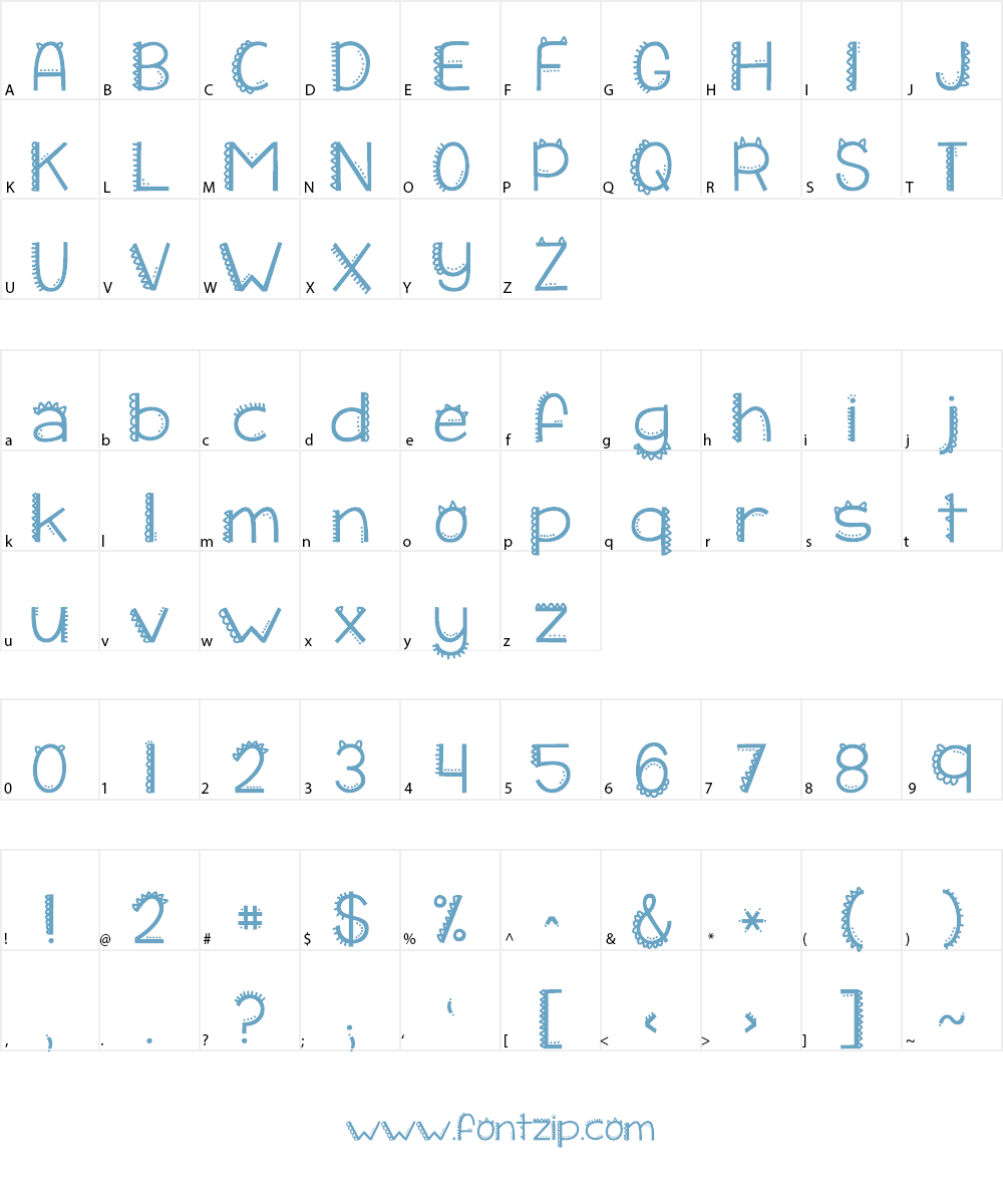 KG I Like To Move It Font Character