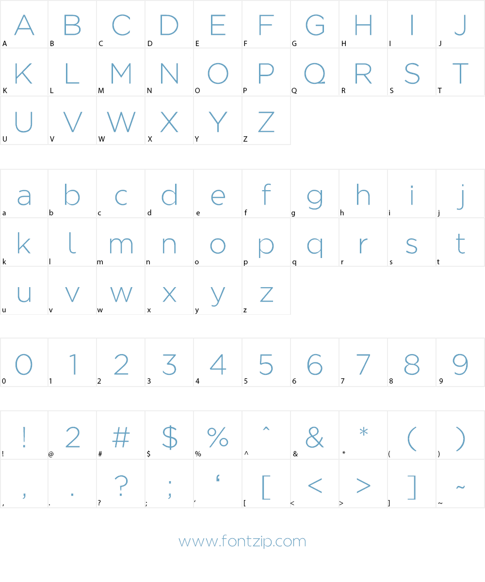 Regencie Font Character