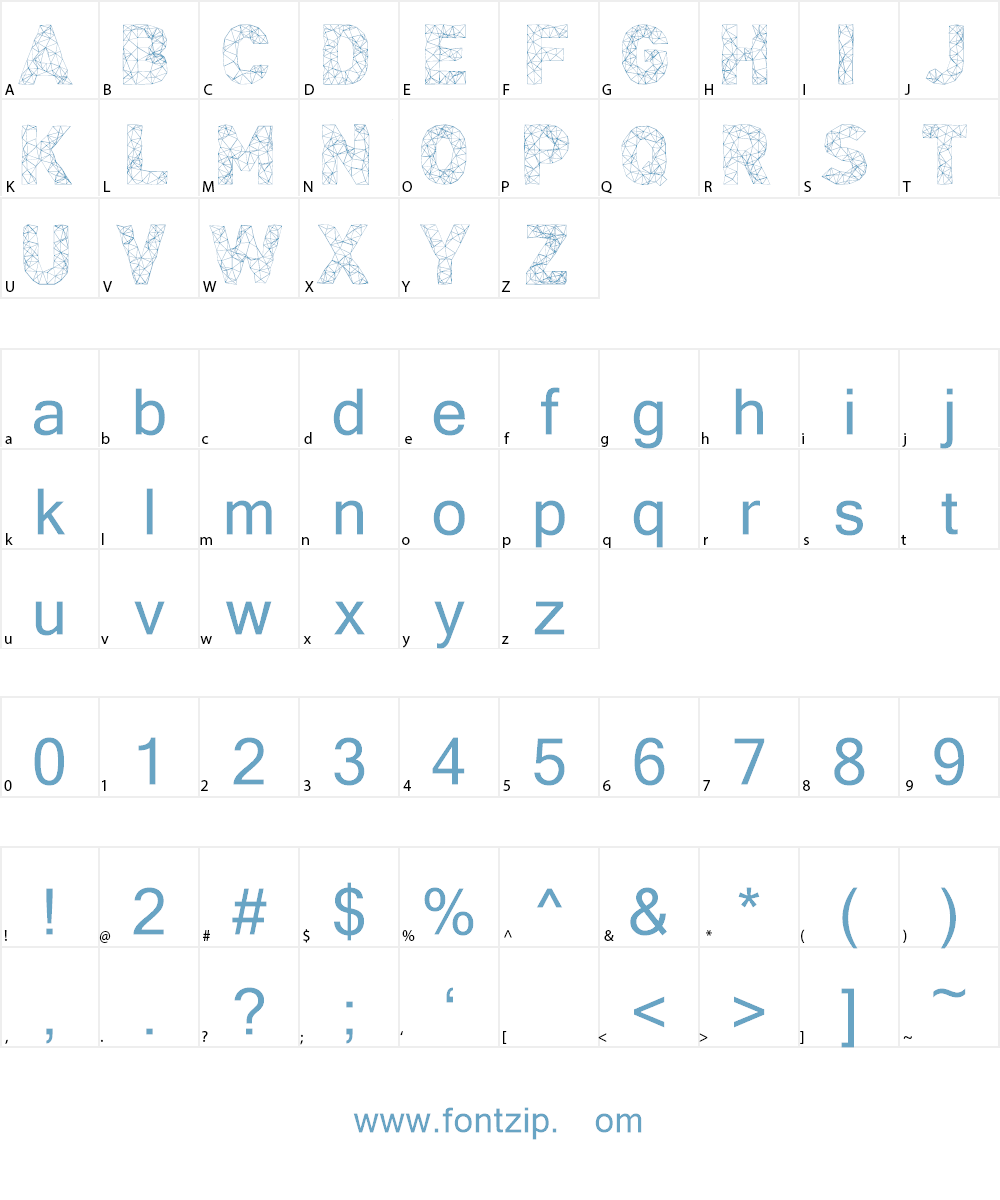 Adamas Font Character