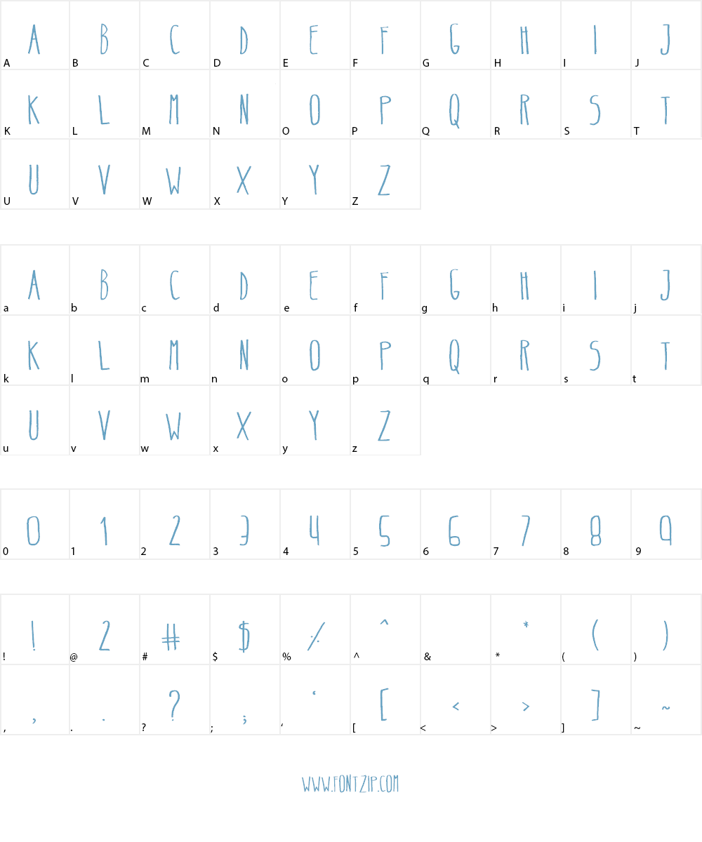 Belta Regular Font Character