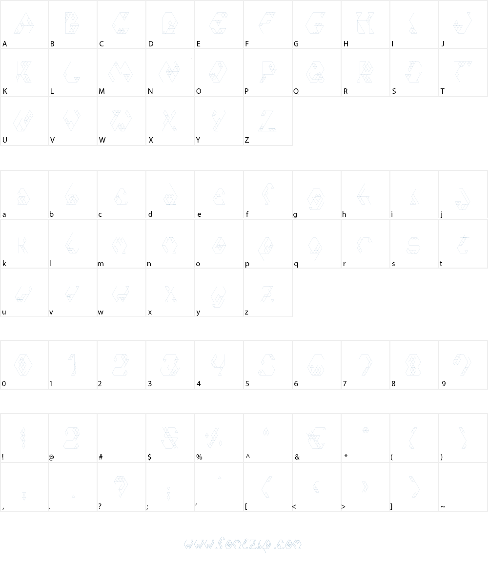 Iso 2.0 Font Character