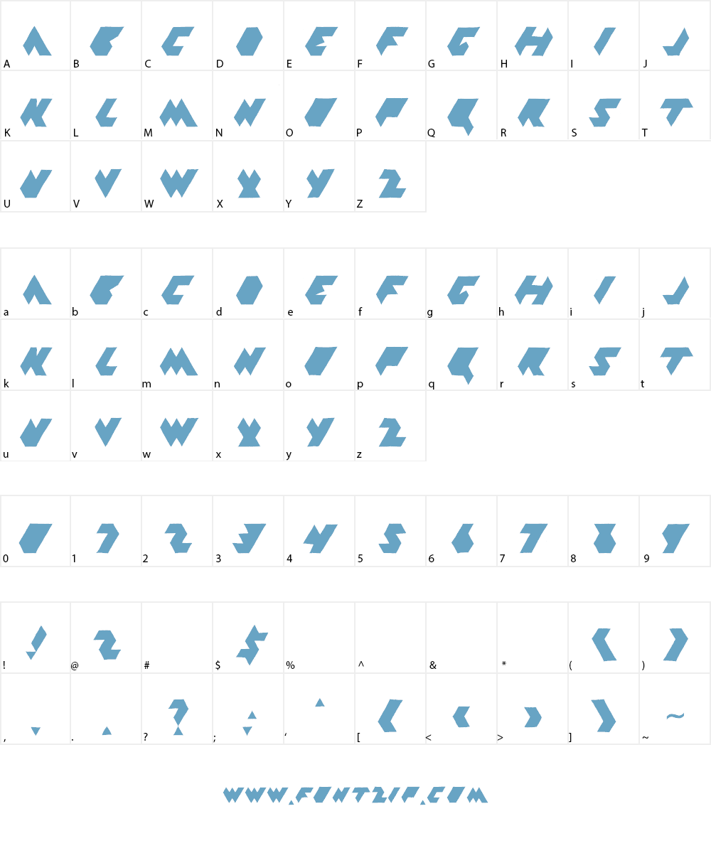 PGY Font Character