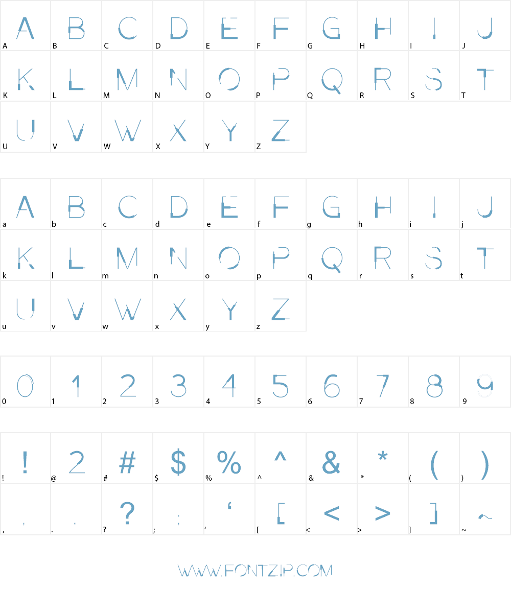 Presa ANTIPIXEL.COM.AR Font Character