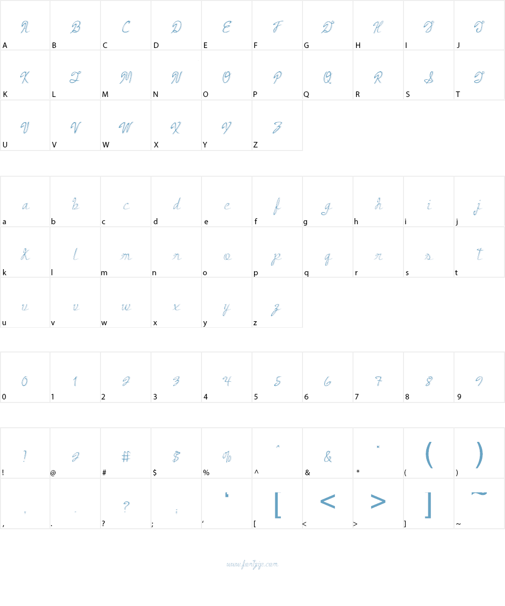 Armand_Cocktail Font Character