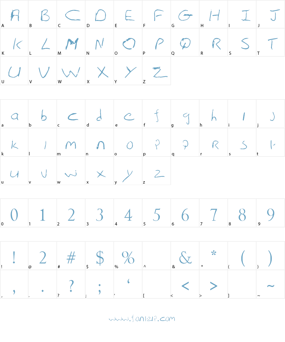 Artooh Font Character