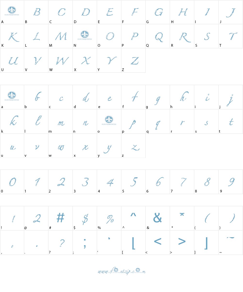MyBestFriendDEMO Font Character